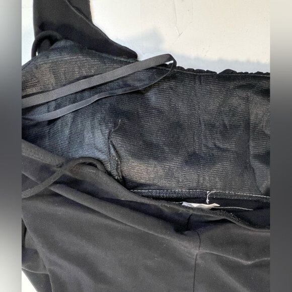 Vintage Y2K Black and White Fairy Asymmetrical Hem Party Dress - Picture 14 of 15